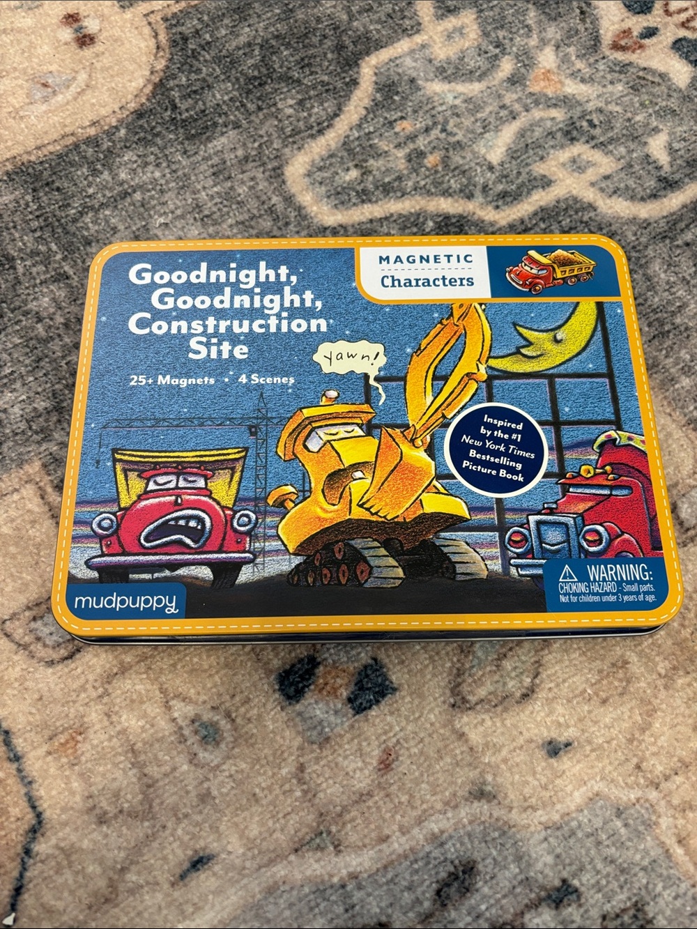NWT. Goodnight goodnight construction site tin! With magnets and scenes.